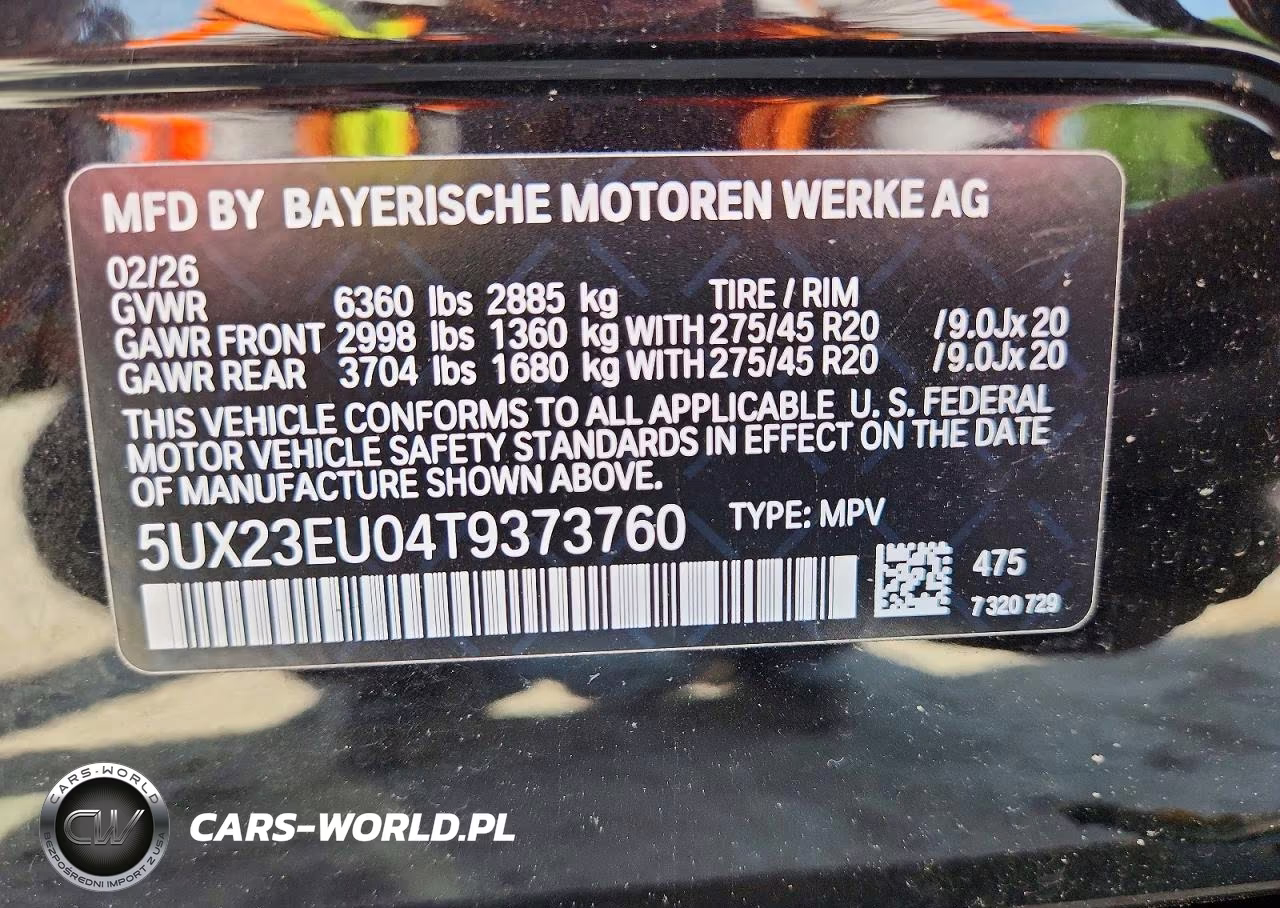 2026 BMW X5 xDrive40I VIN:5UX23EU04T9373760 - 13