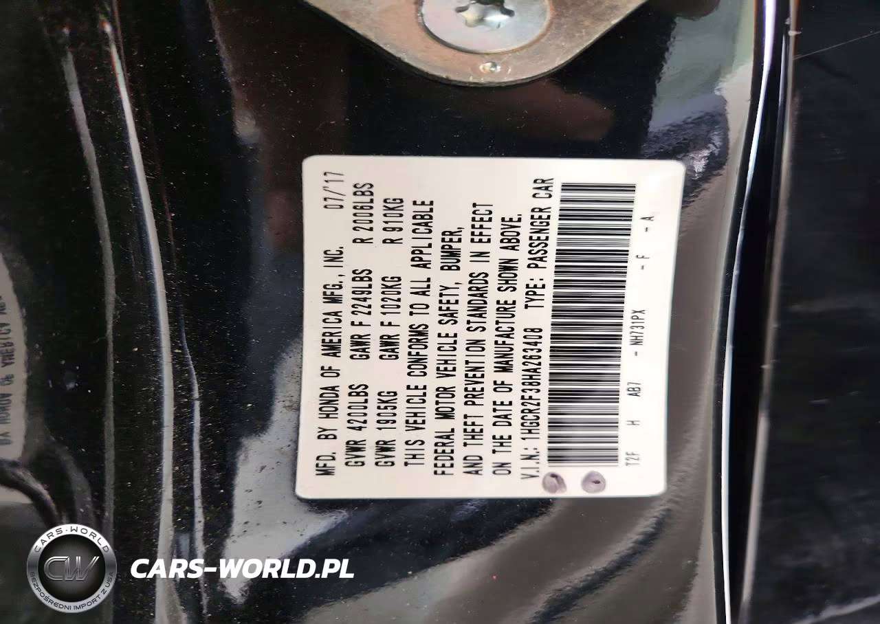 2017 Honda Accord Lx VIN:1HGCR2F38HA263408 - 12