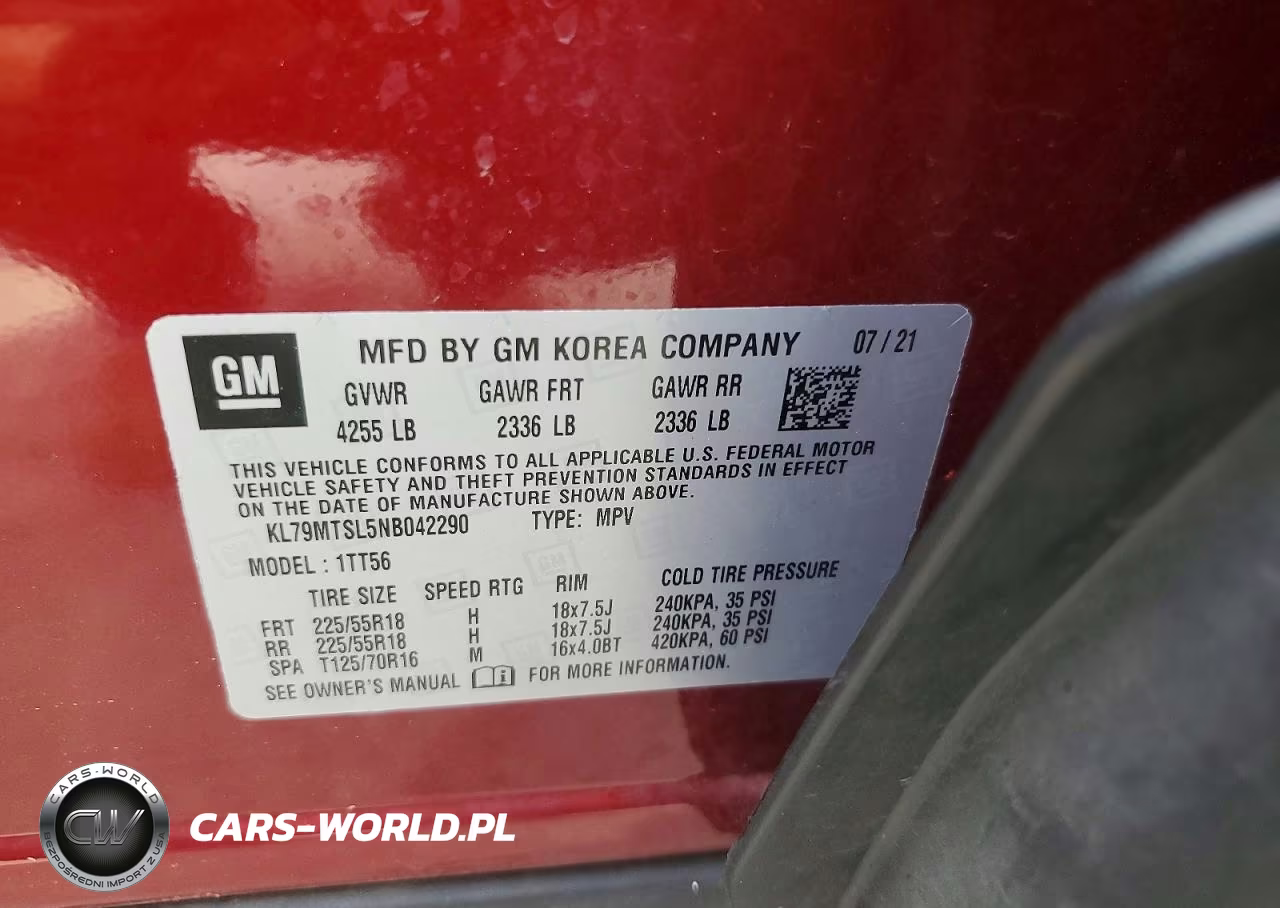2022 Chevrolet Trailblazer Rs VIN:KL79MTSL5NB042290 - 13