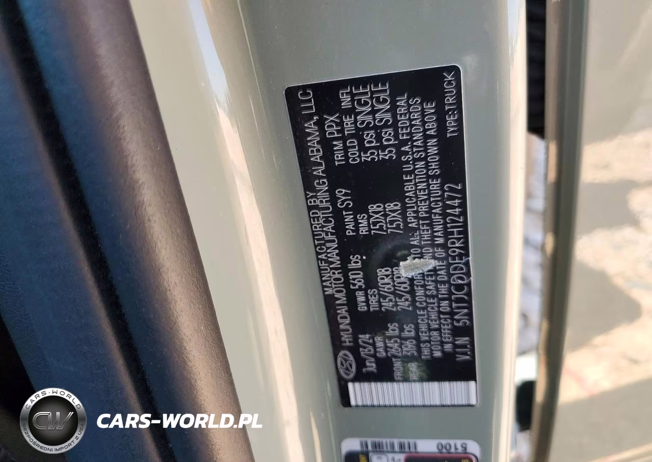 2024 Hyundai Santa Cruz Sel VIN:5NTJCDDE9RH124472 - 12