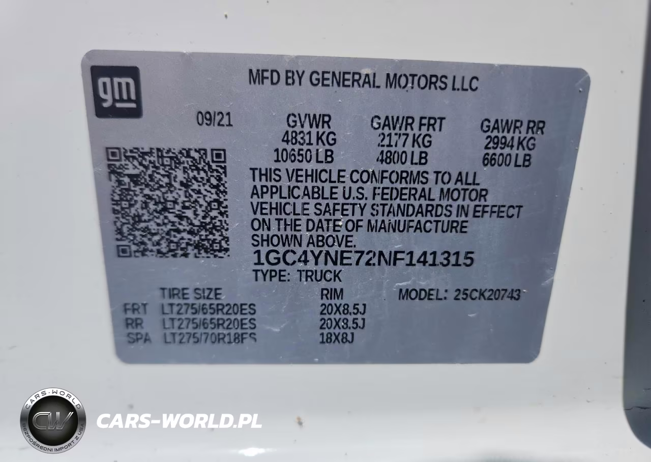 2022 Chevrolet Silverado K2500 Heavy Duty Lt VIN:1GC4YNE72NF141315 - 12