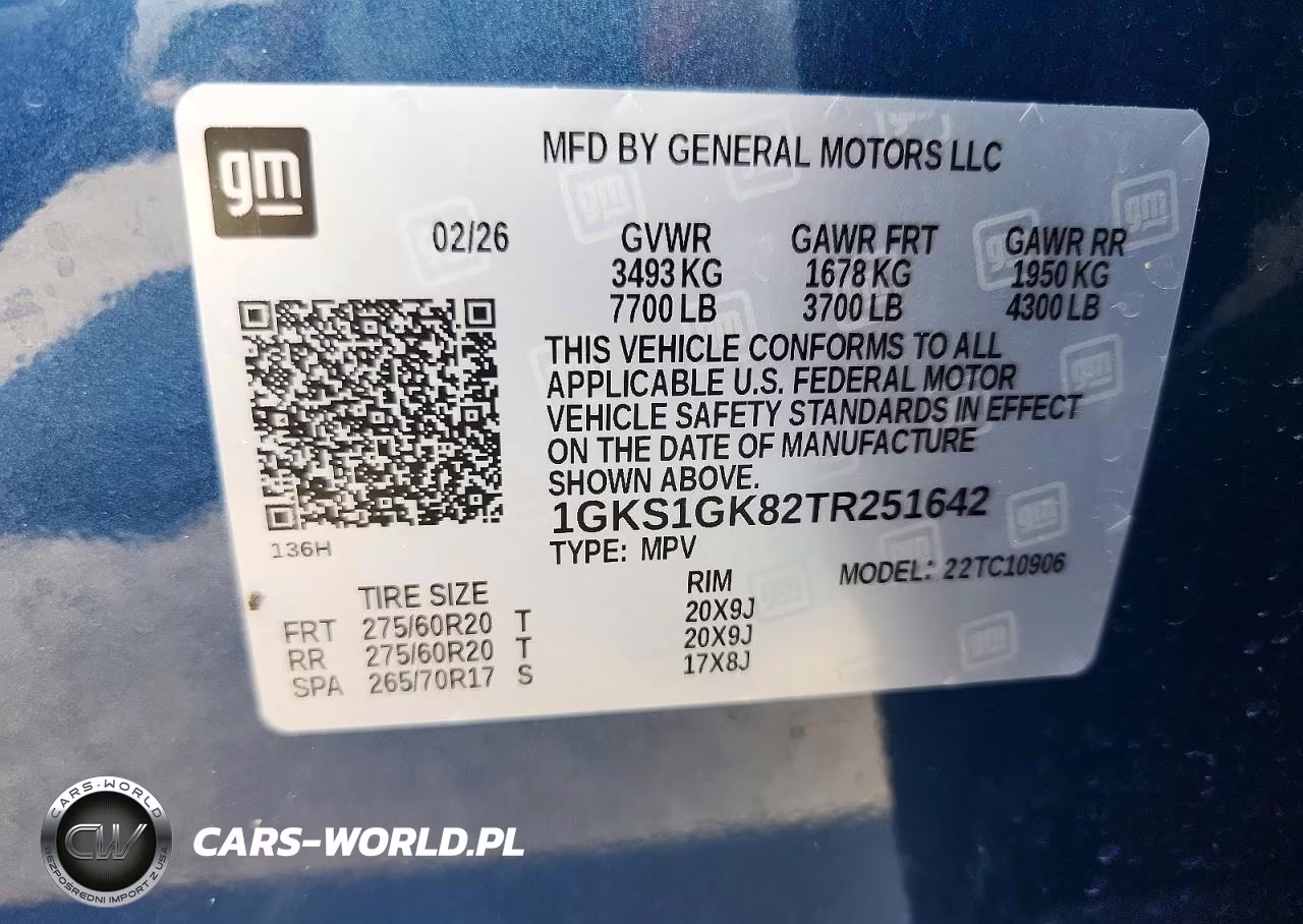 2026 GMC Yukon Xl Elevation VIN:1GKS1GK82TR251642 - 13