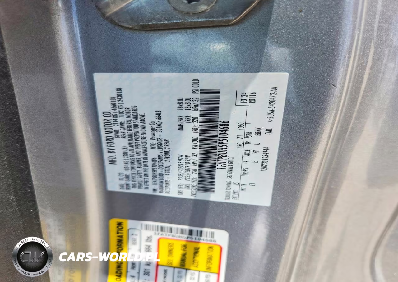 2023 Ford Mustang VIN:1FATP8UH5P5104686 - 12