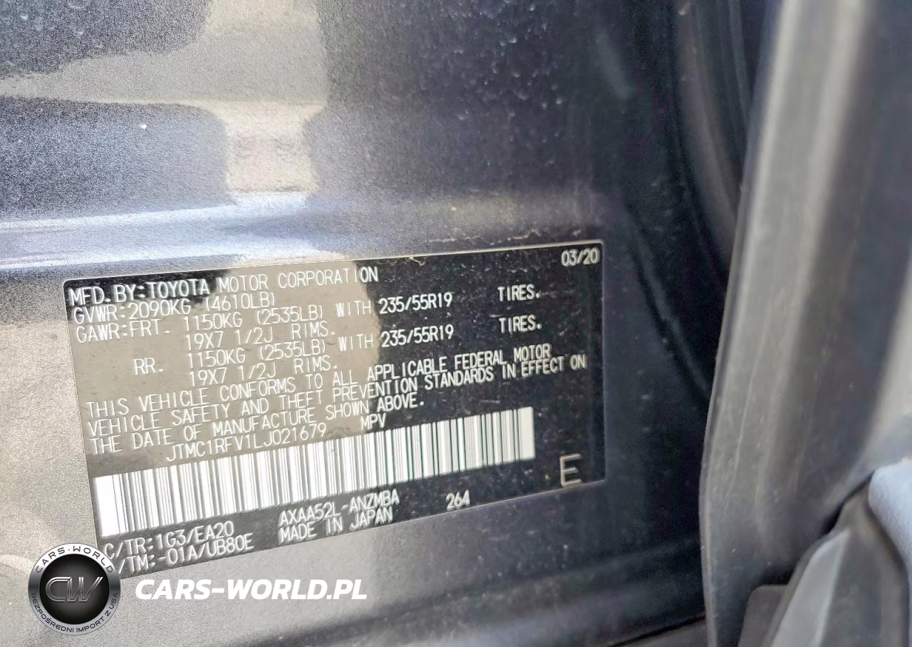 2020 Toyota Rav4 Xle Premium VIN:JTMC1RFV1LJ021679 - 13