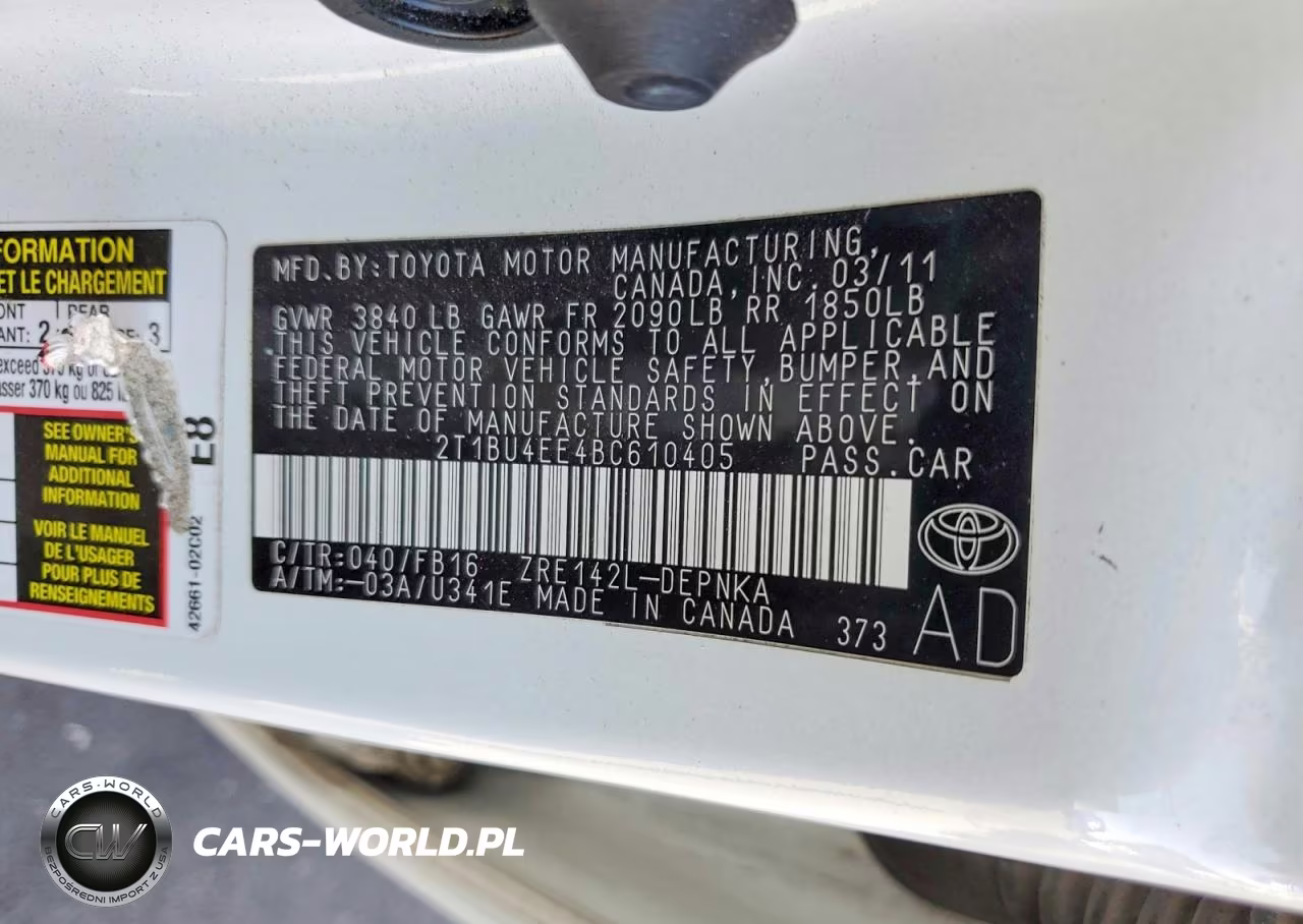 2011 Toyota Corolla Le VIN:2T1BU4EE4BC610405 - 12