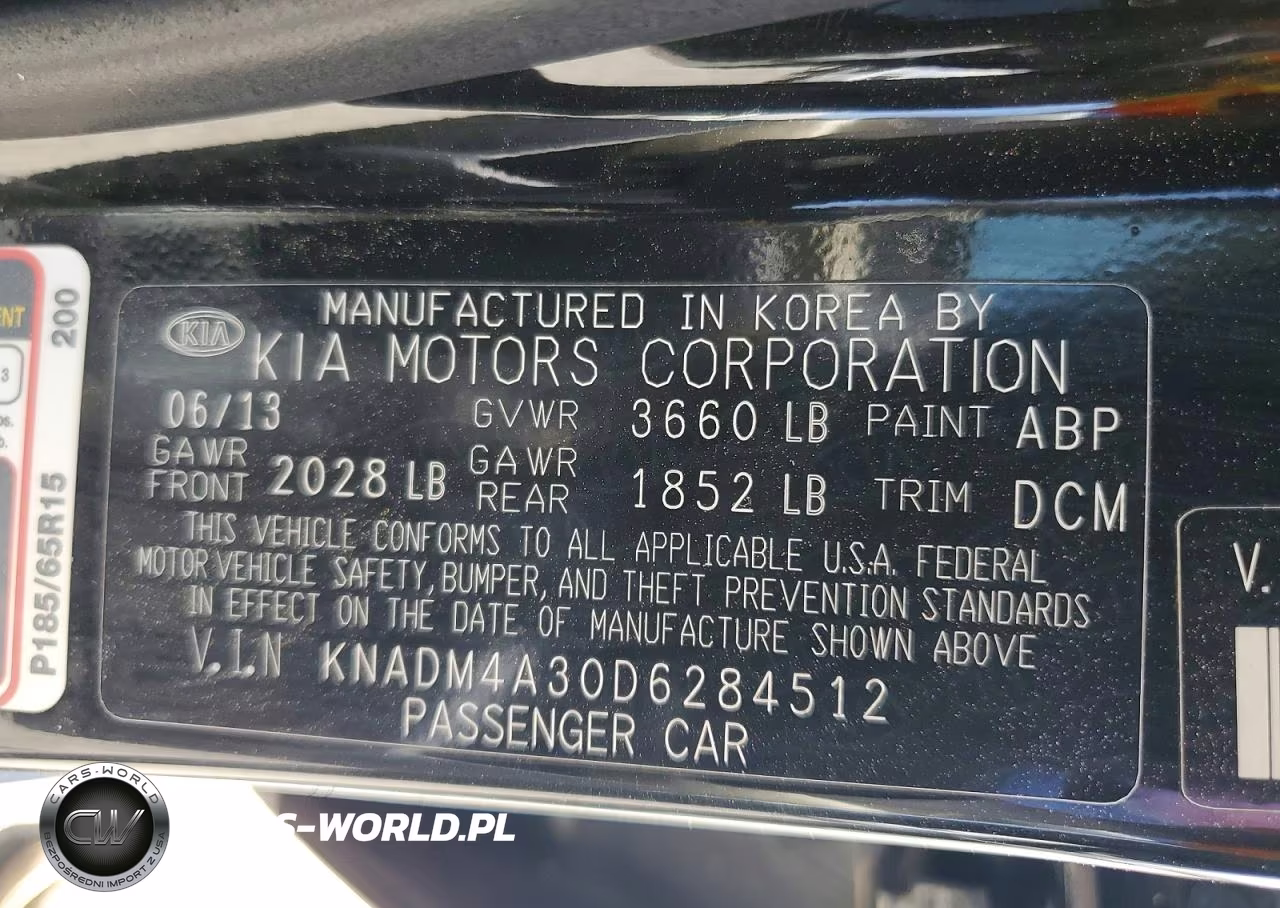2013 Kia Rio Lx VIN:KNADM4A30D6284512 - 12