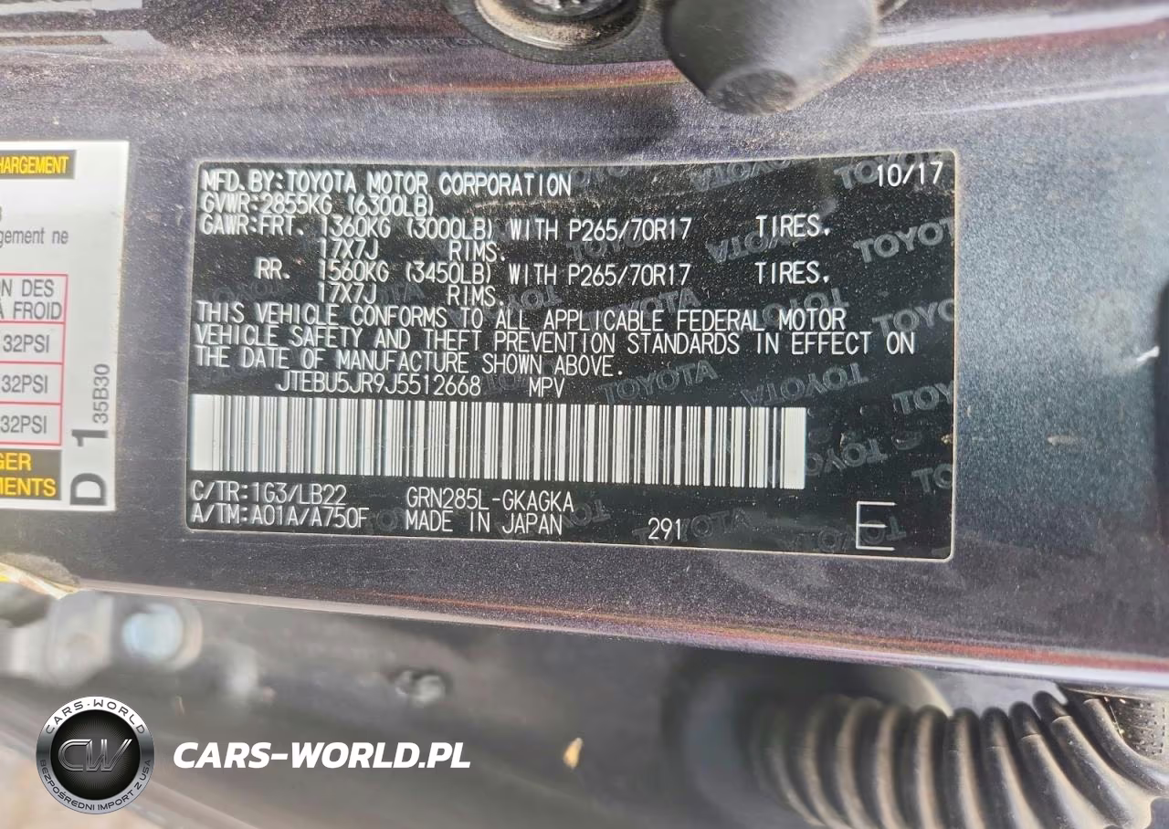 2018 Toyota 4Runner Sr5 Premium VIN:JTEBU5JR9J5512668 - 12