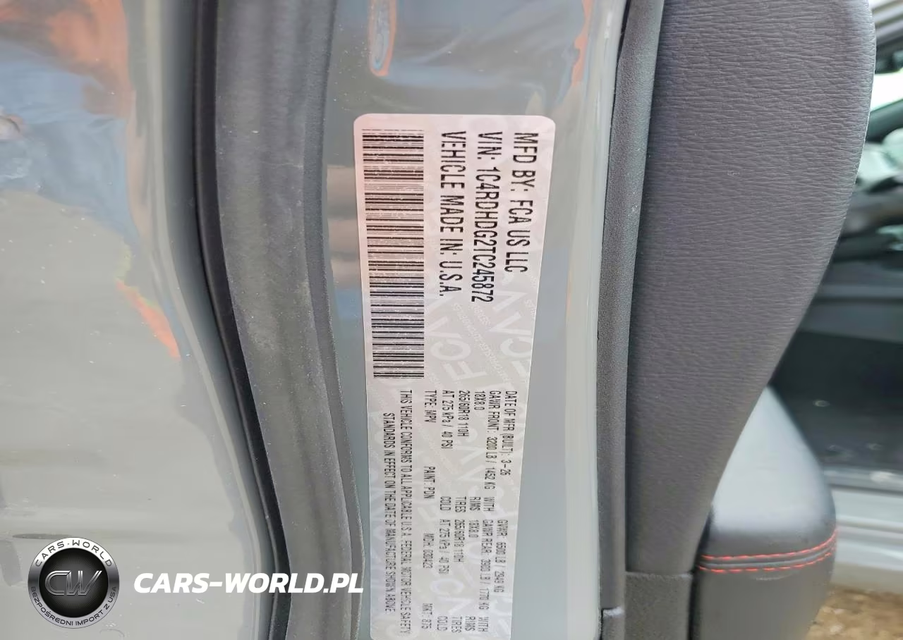 2026 Dodge Durango Gt VIN:1C4RDHDG2TC245872 - 13
