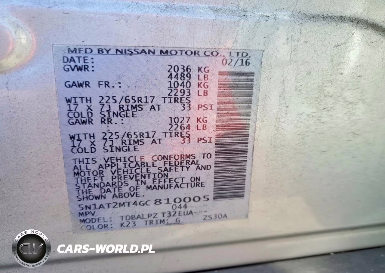 2016 Nissan Rogue S VIN:5N1AT2MT4GC810005 - 13