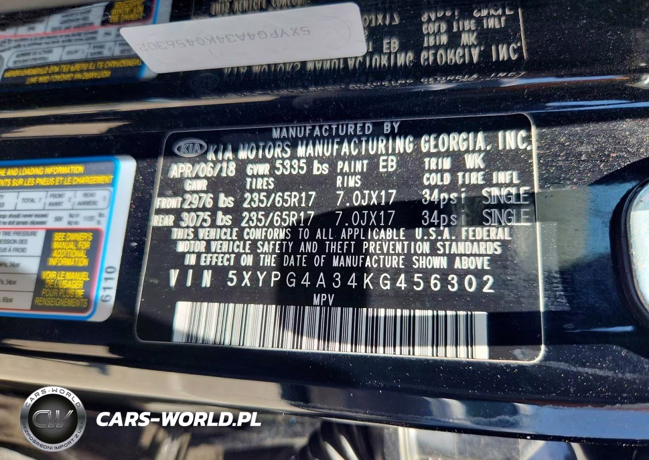 2019 Kia Sorento L VIN:5XYPG4A34KG456302 - 12