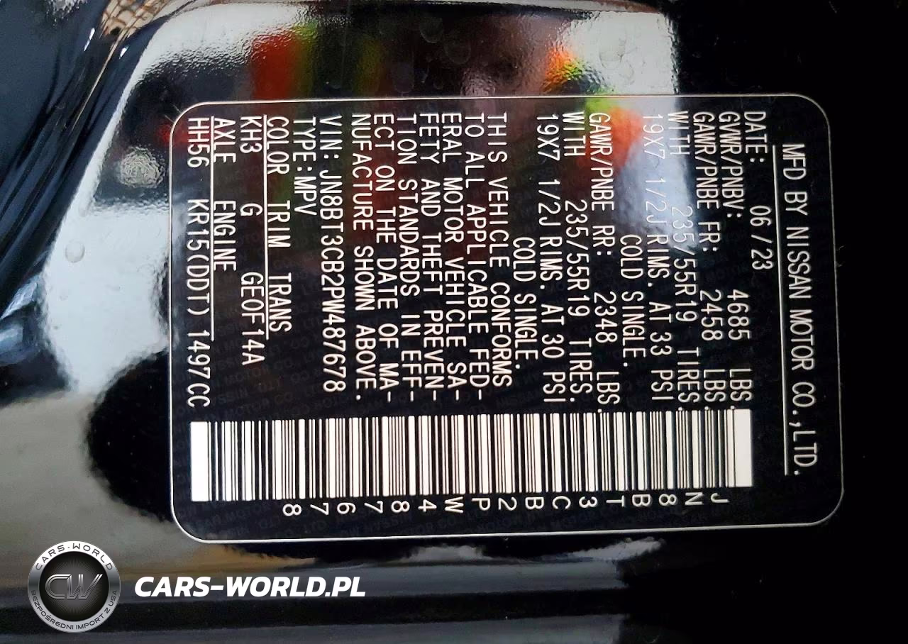 2023 Nissan Rogue Sl VIN:JN8BT3CB2PW487678 - 13