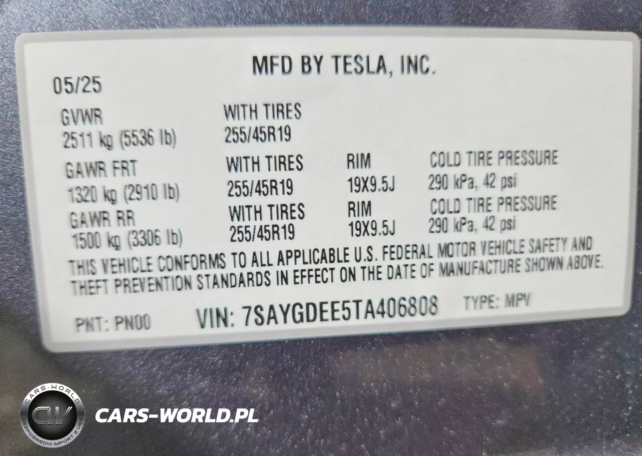 2026 Tesla Model Y VIN:7SAYGDEE5TA406808 - 13