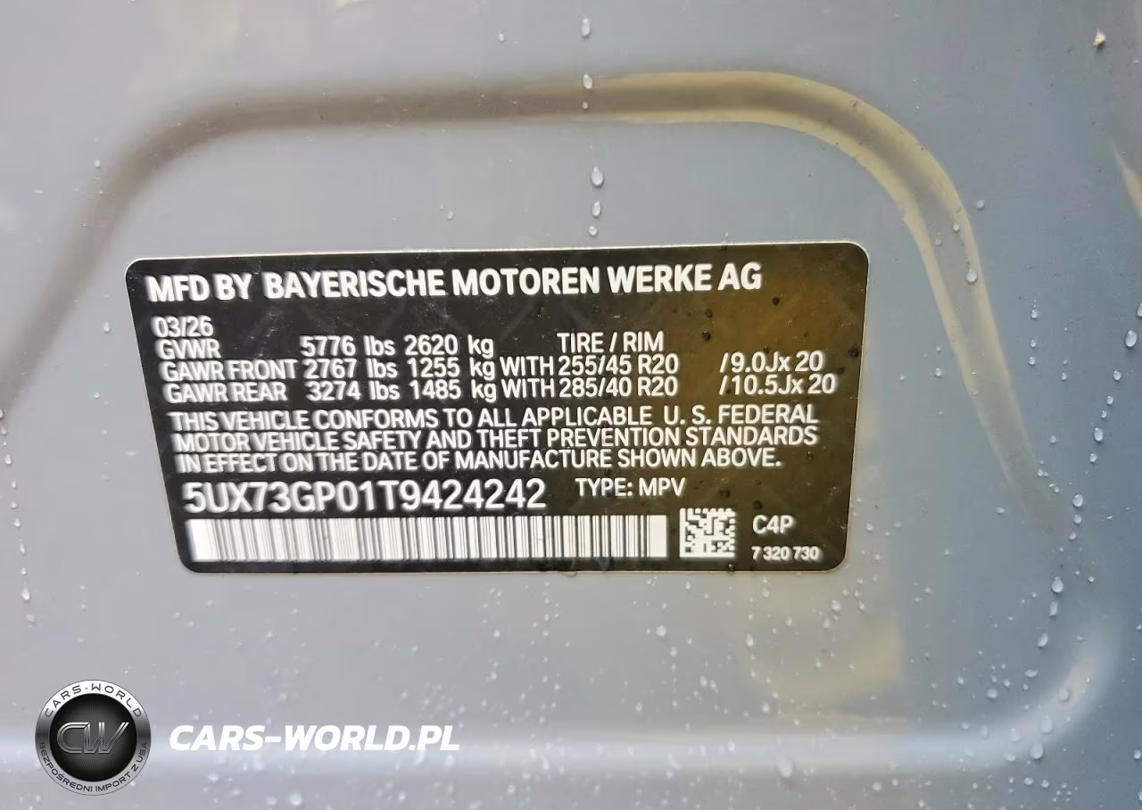 2026 BMW X3 M50 VIN:5UX73GP01T9424242 - 13