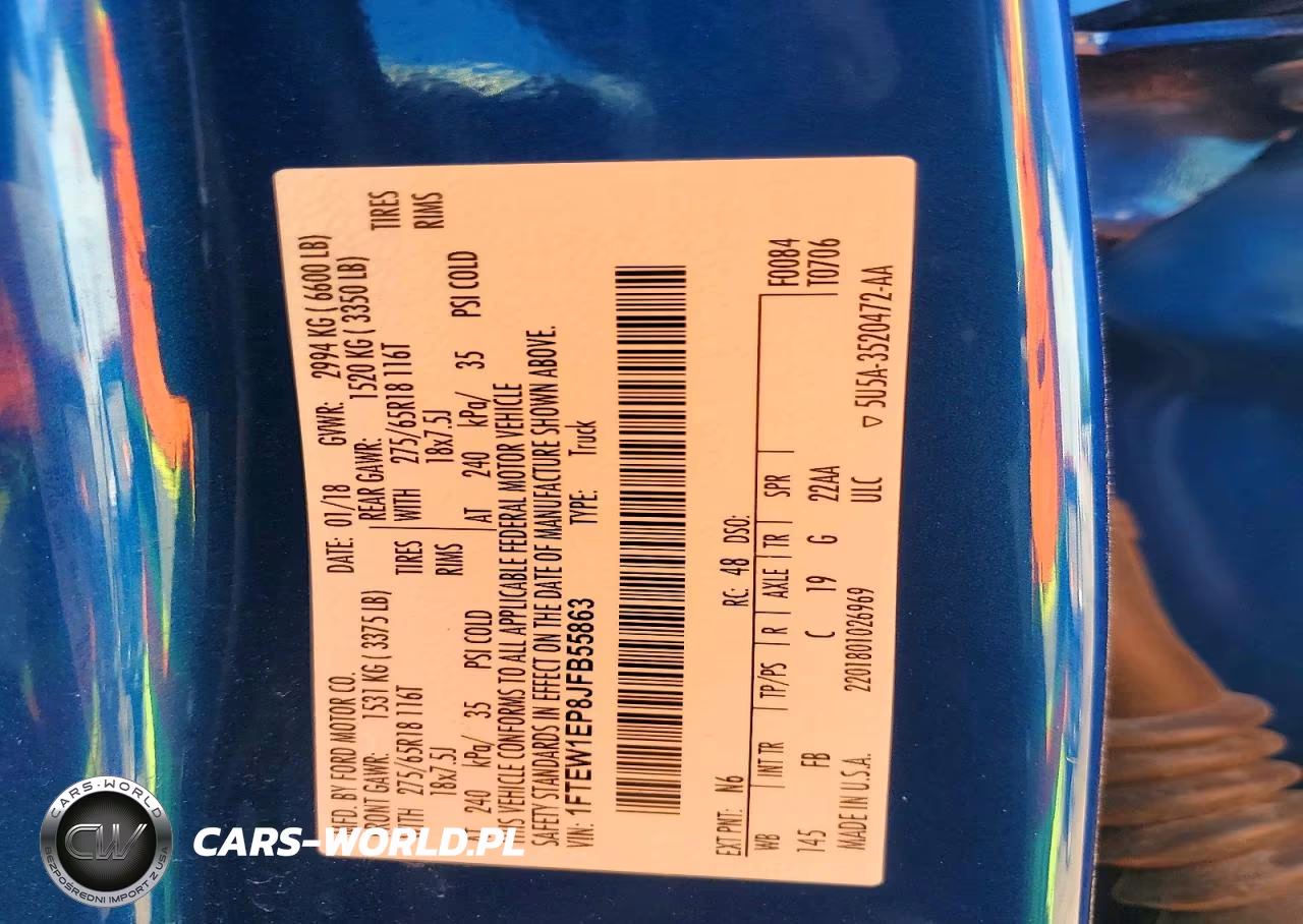 2018 Ford F150 Supercrew VIN:1FTEW1EP8JFB55863 - 12