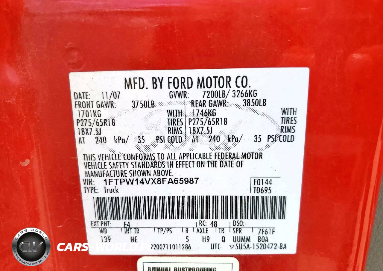 2008 Ford F150 Supercrew VIN:1FTPW14VX8FA65987 - 12