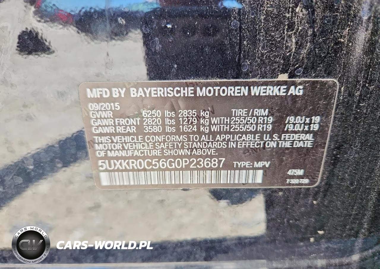 2016 BMW X5 xDrive35I VIN:5UXKR0C56G0P23687 - 12