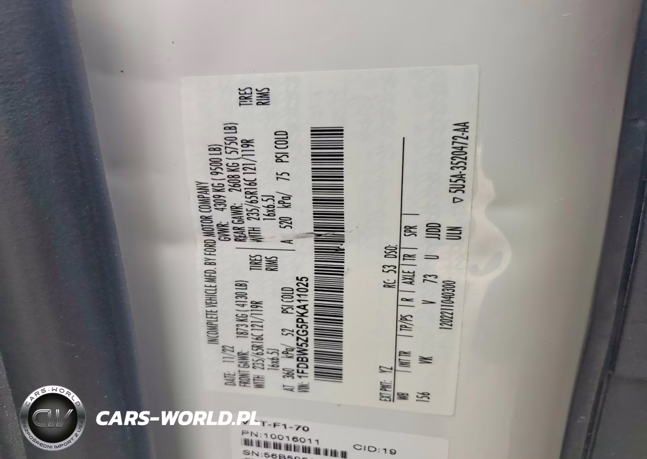 2023 Ford Transit T-350 VIN:1FDBW5ZG5PKA11025 - 13