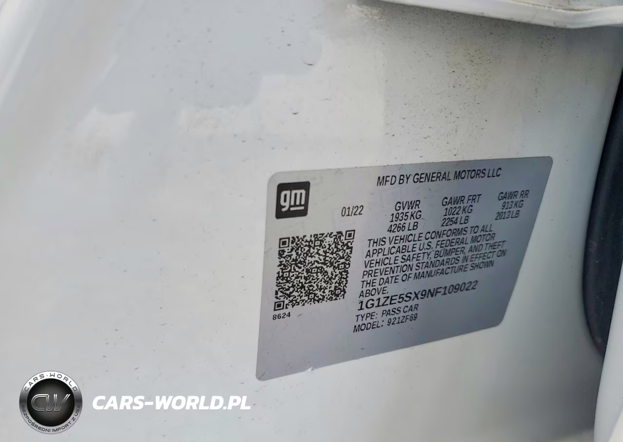 2022 Chevrolet Malibu Premier VIN:1G1ZE5SX9NF109022 - 12