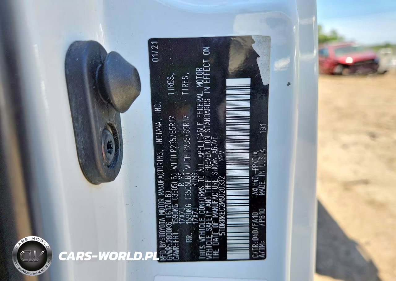 2021 Toyota Sienna Le VIN:5TDKRKEC2MS020332 - 13