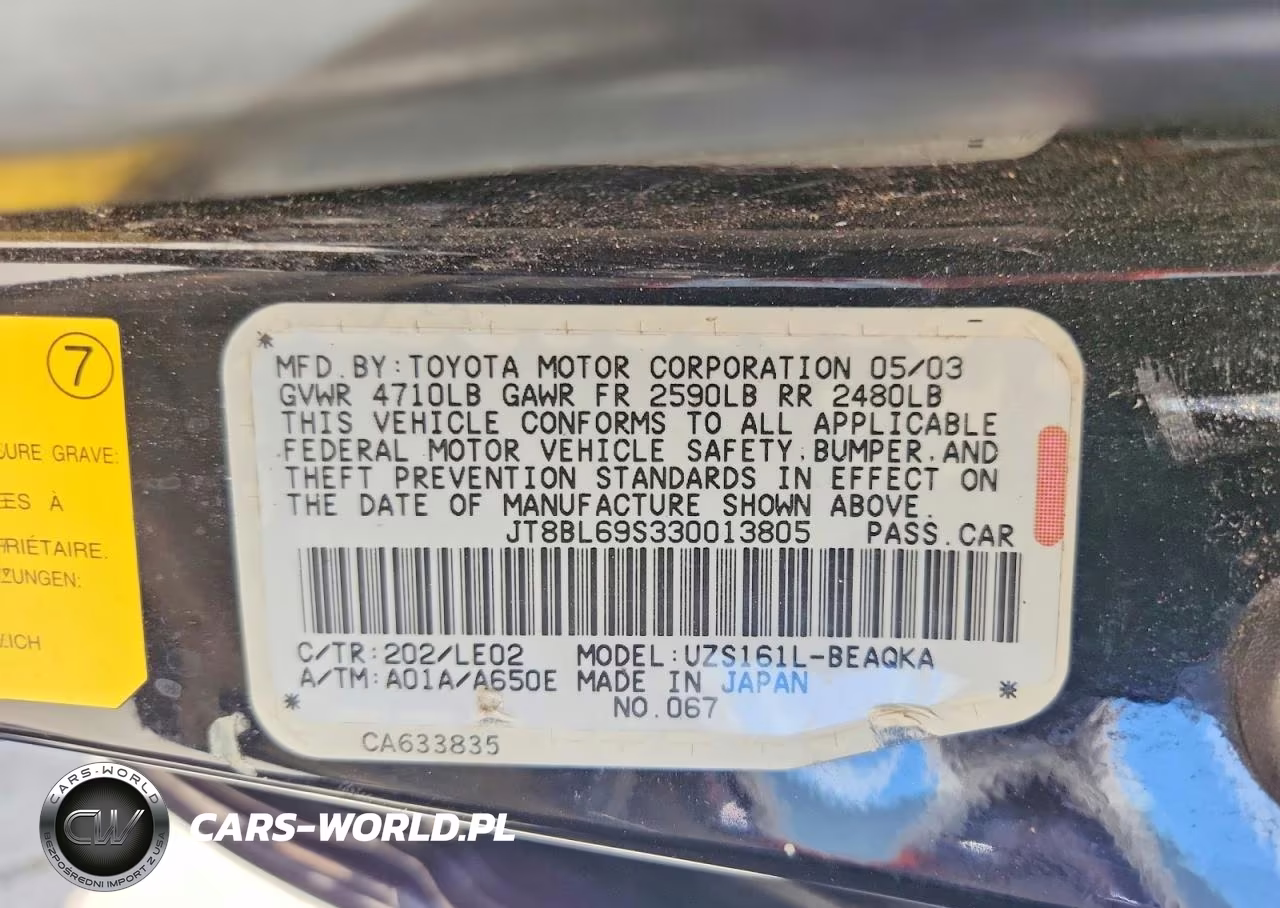 2003 Lexus Gs 430 VIN:JT8BL69S330013805 - 12