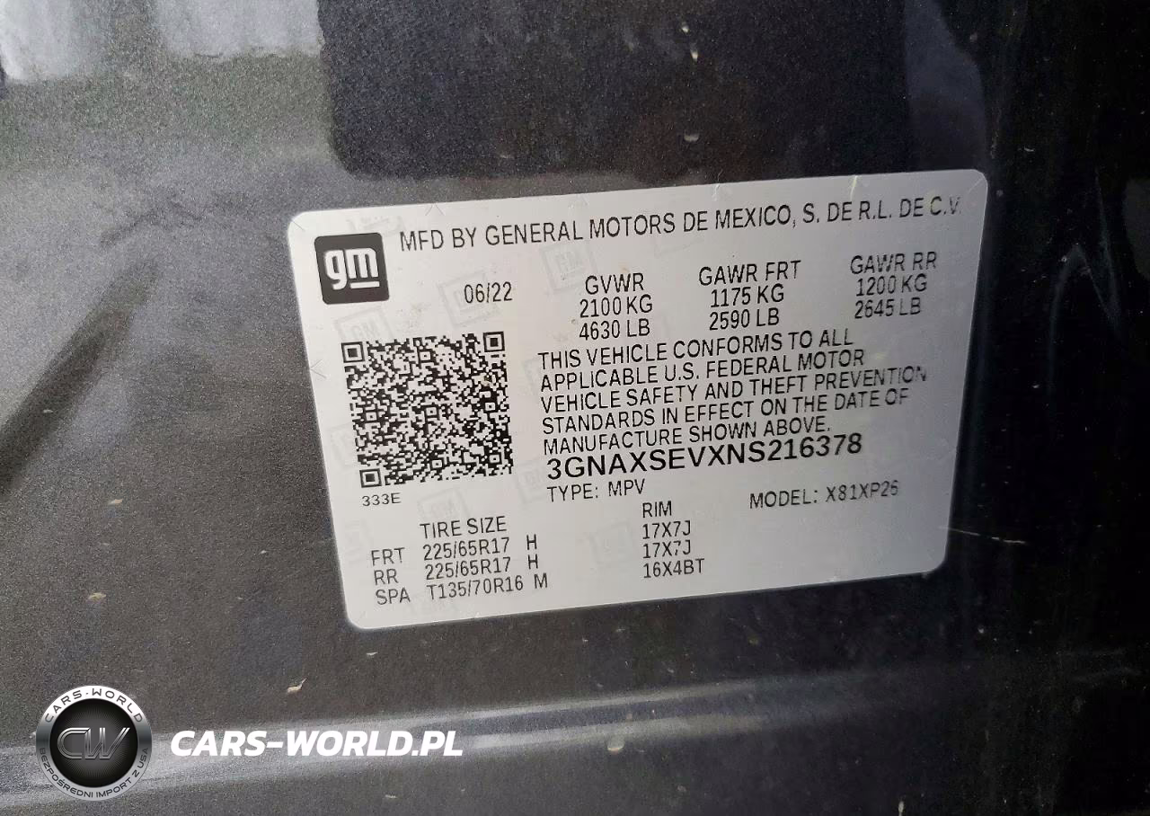 2022 Chevrolet Equinox Ls VIN:3GNAXSEVXNS216378 - 13