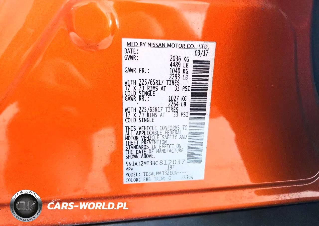 2017 Nissan Rogue S VIN:5N1AT2MT3HC812037 - 14