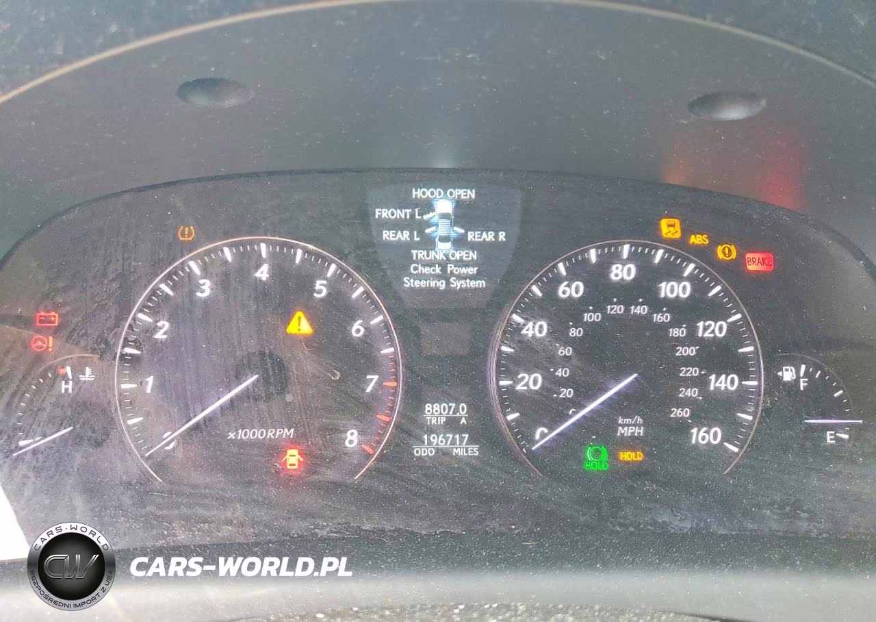2007 Lexus Ls 460 VIN:JTHBL46F675051579 - 9