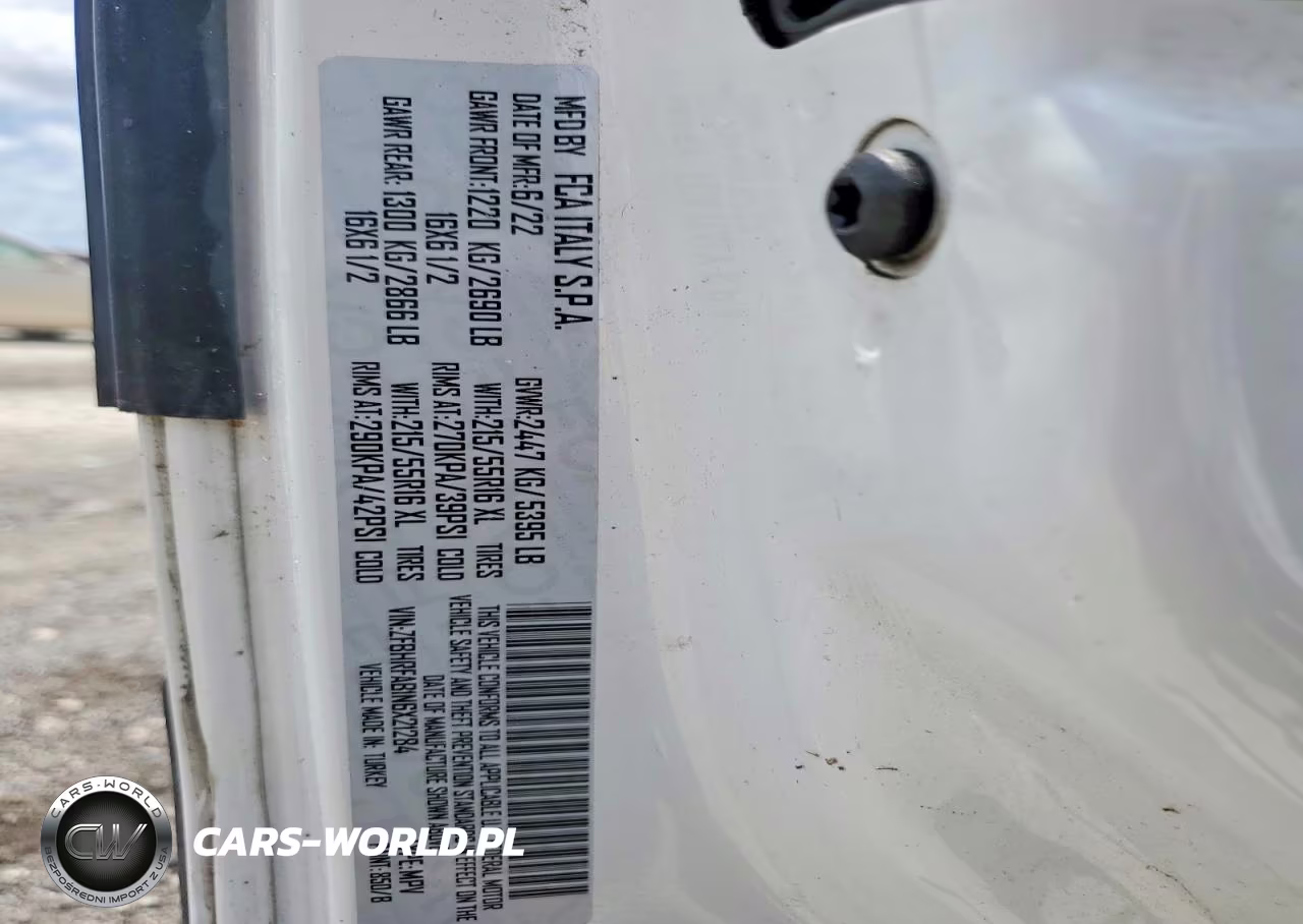 2022 Ram Promaster City Cargo Van VIN:ZFBHRFAB1N6X21284 - 13