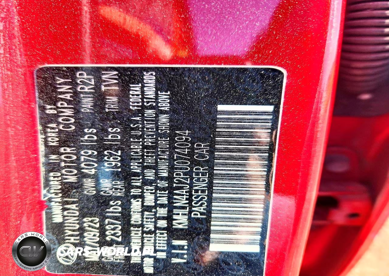2023 Hyundai Elantra Limited VIN:KMHLN4AJ2PU074094 - 12