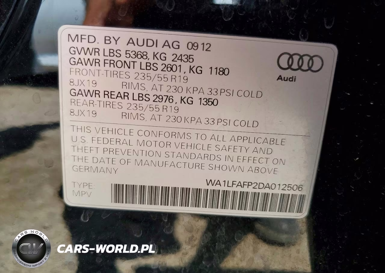 2013 Audi Q5 Premium Plus VIN:WA1LFAFP2DA012506 - 13