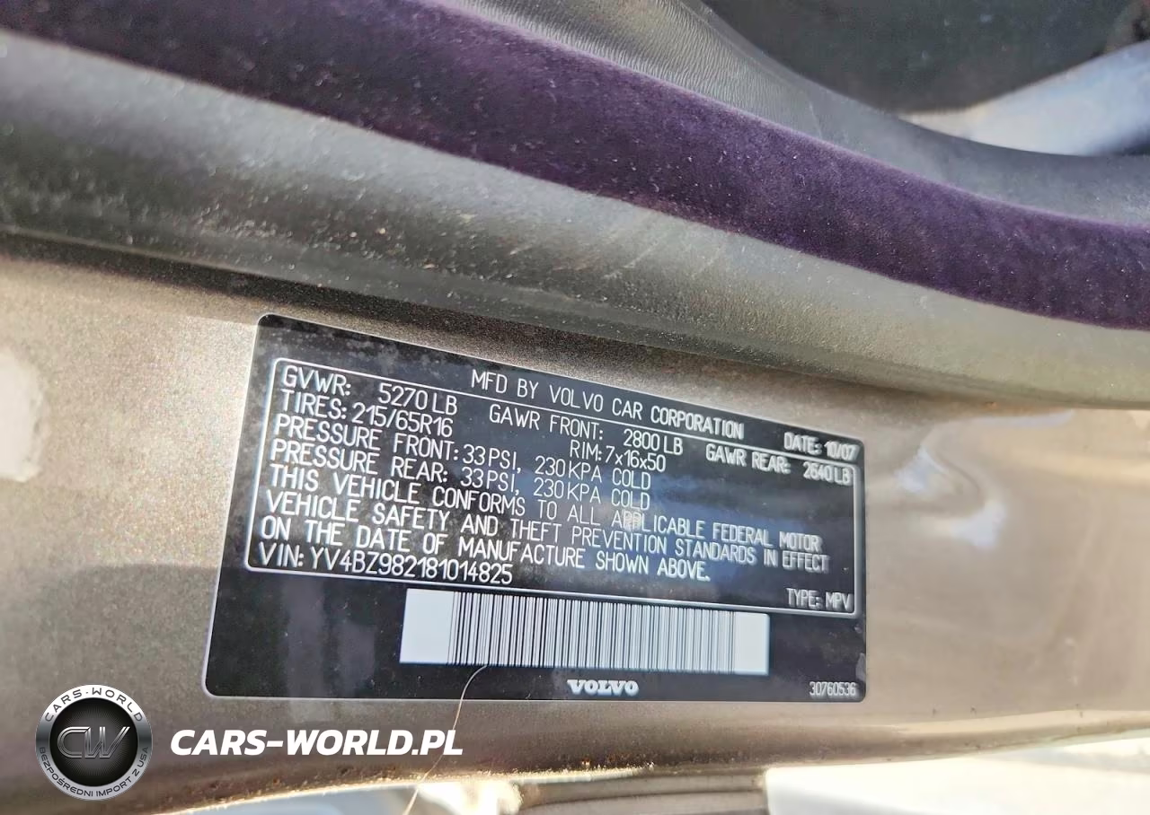 2008 Volvo Xc70 VIN:YV4BZ982181014825 - 12