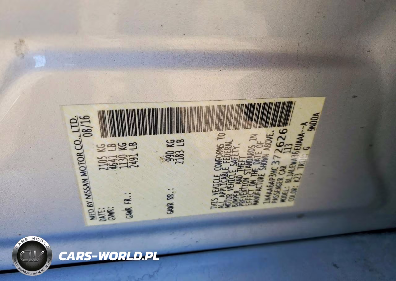 2017 Nissan Maxima 3.5 Sl VIN:1N4AA6AP3HC372626 - 13