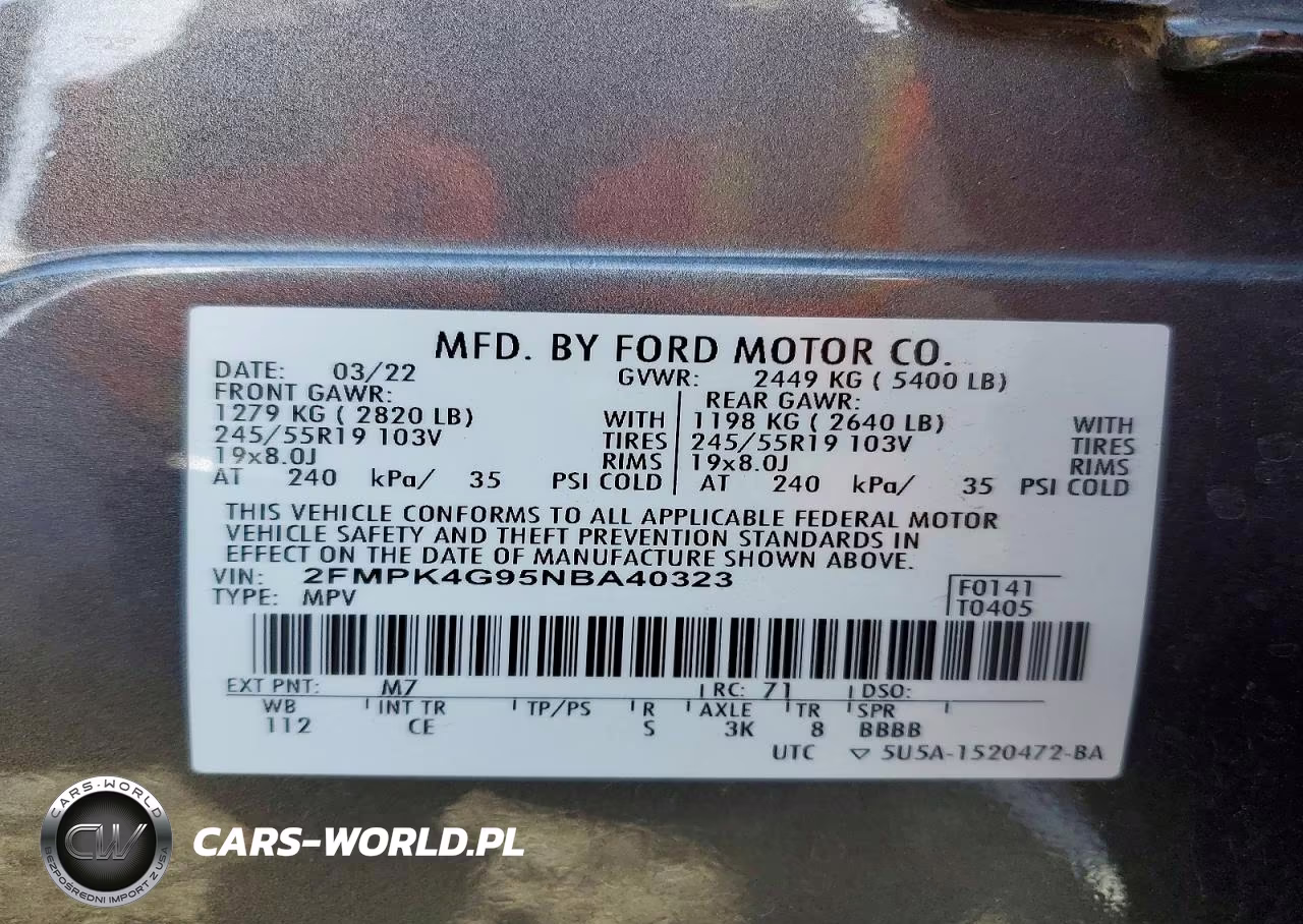 2022 Ford Edge Se VIN:2FMPK4G95NBA40323 - 13