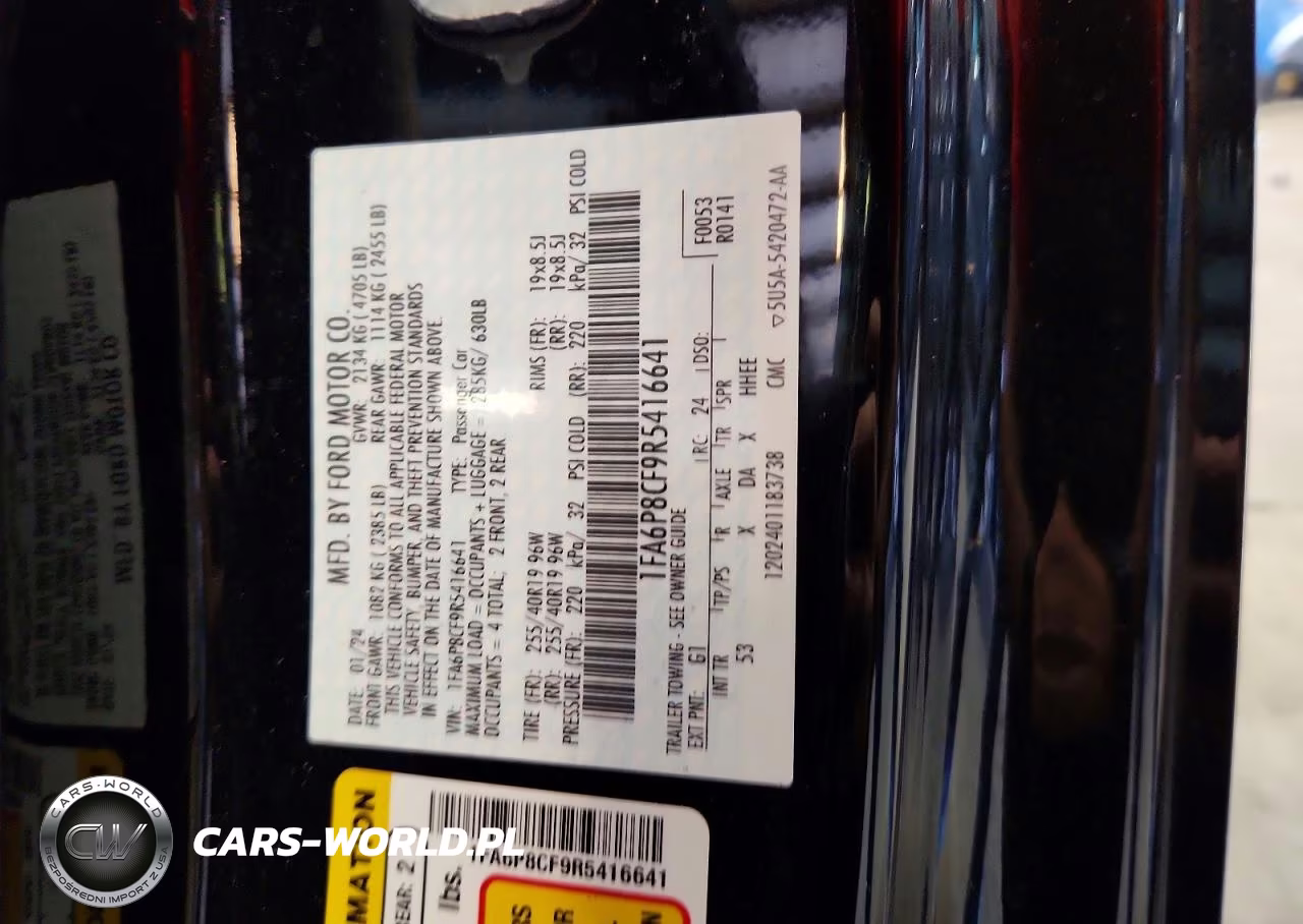 2024 Ford Mustang Gt VIN:1FA6P8CF9R5416641 - 12