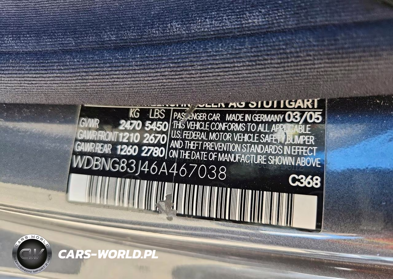 2006 Mercedes-Benz S 430 4Matic VIN:WDBNG83J46A467038 - 12