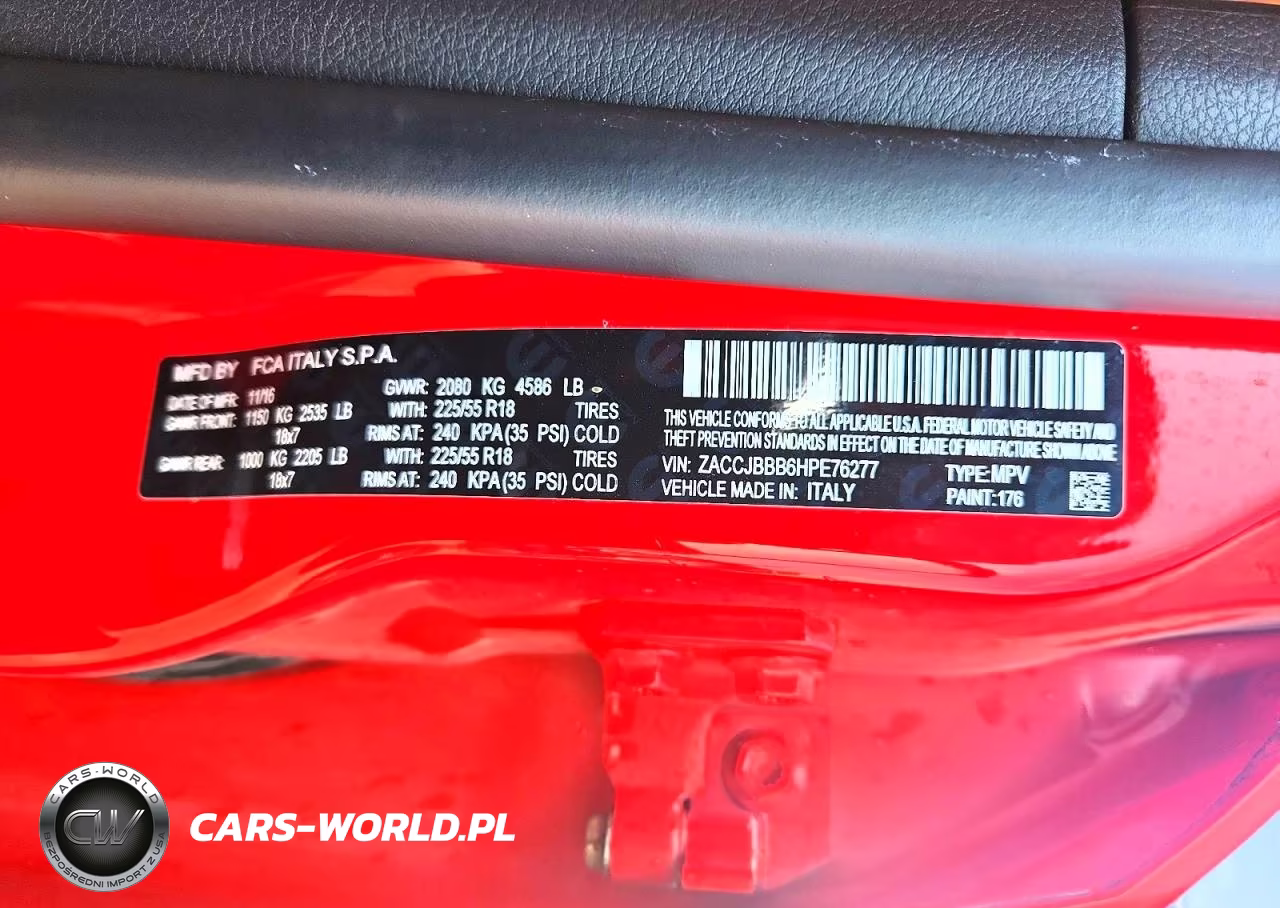 2017 Jeep Renegade Latitude VIN:ZACCJBBB6HPE76277 - 12