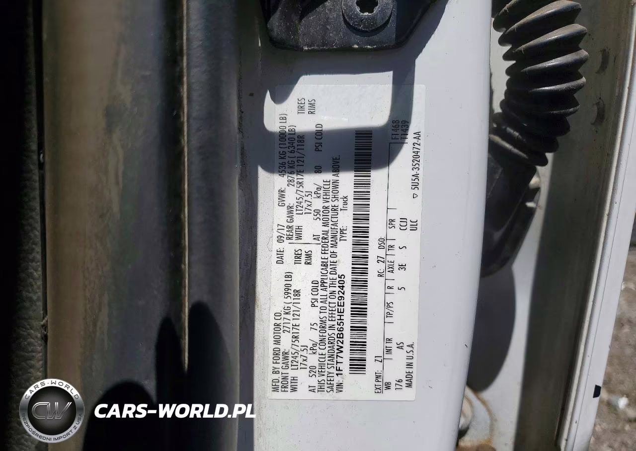 2017 Ford F250 Super Duty VIN:1FT7W2B65HEE92405 - 12