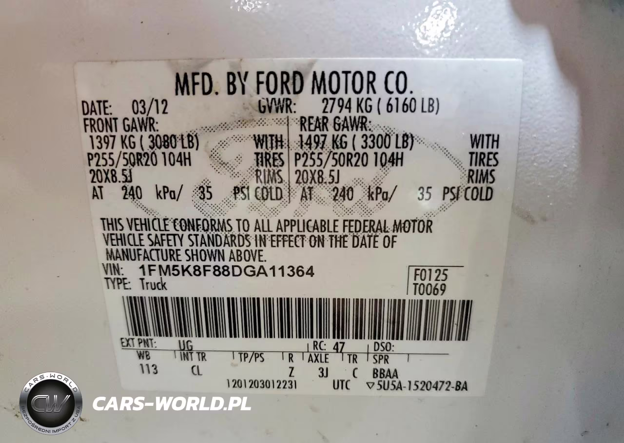 2013 Ford Explorer Limited VIN:1FM5K8F88DGA11364 - 14