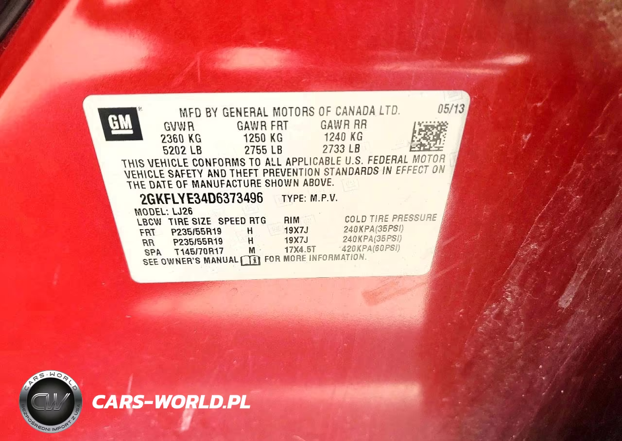 2013 GMC Terrain Denali VIN:2GKFLYE34D6373496 - 13
