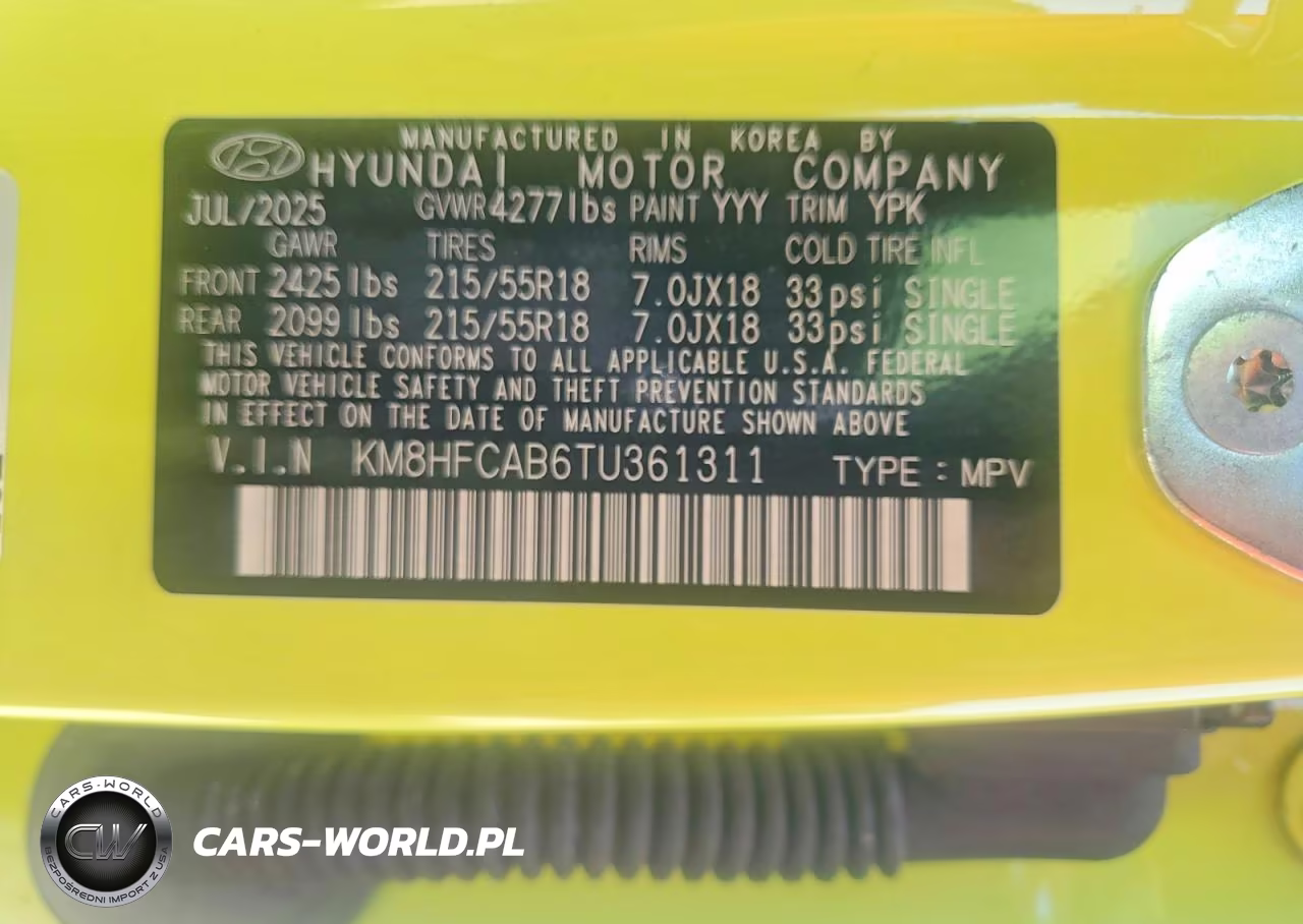 2026 Hyundai Kona Sel Sport VIN:KM8HFCAB6TU361311 - 13