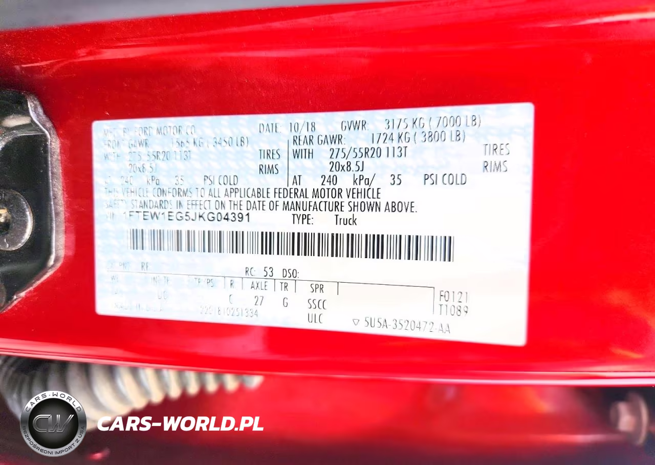 2018 Ford F150 Supercrew VIN:1FTEW1EG5JKG04391 - 12