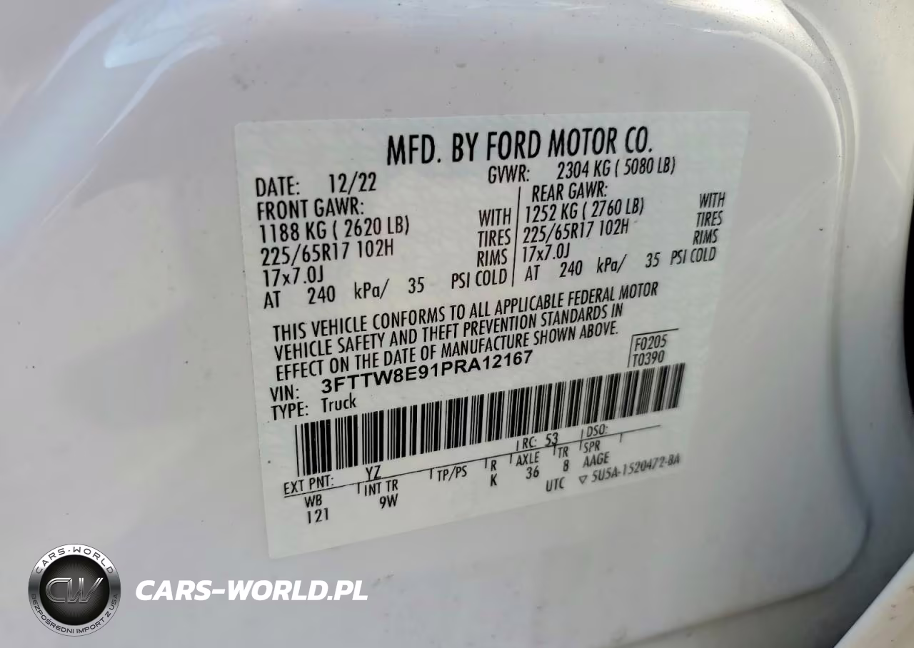 2023 Ford Maverick Xl VIN:3FTTW8E91PRA12167 - 14