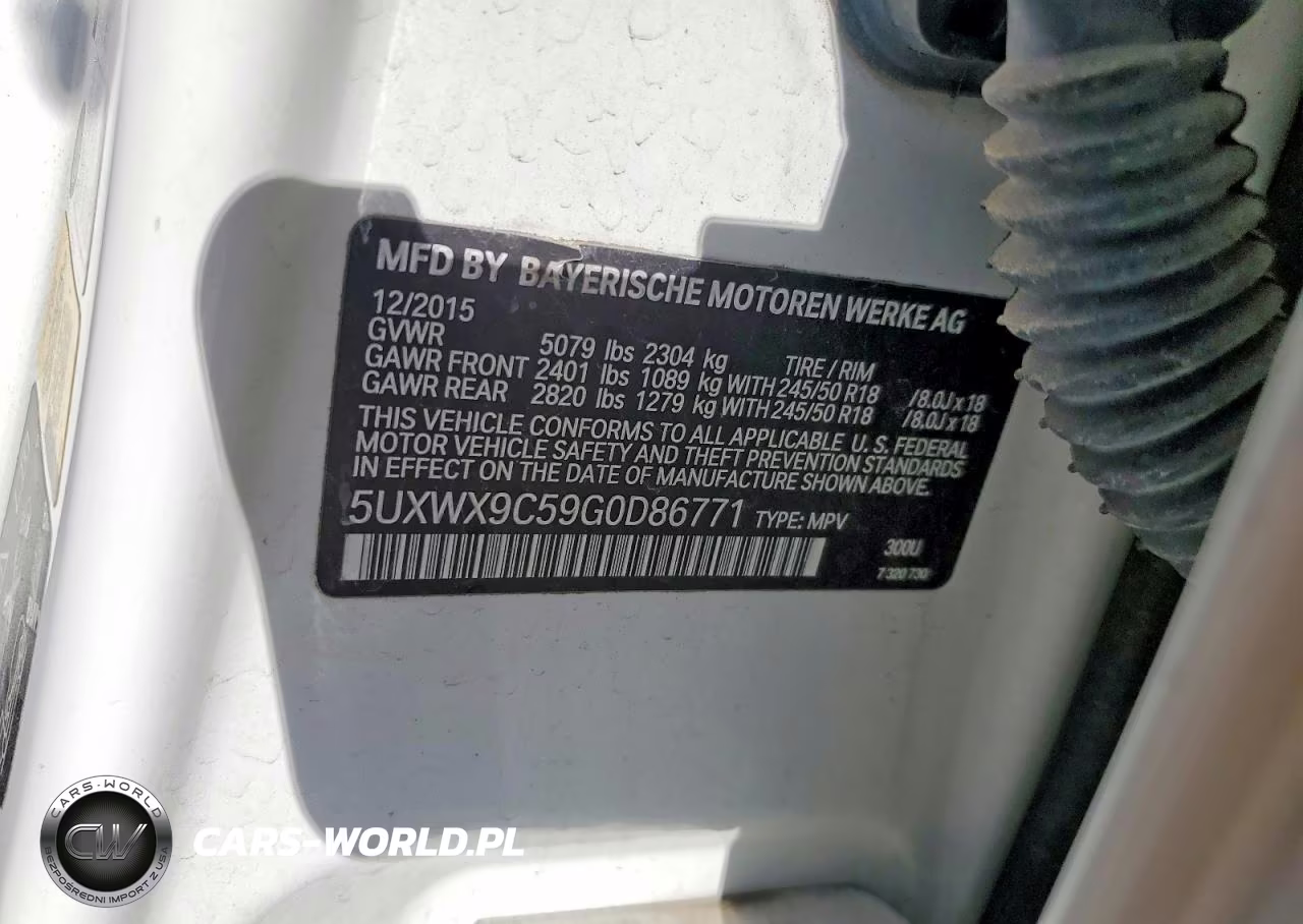 2016 BMW X3 xDrive28I VIN:5UXWX9C59G0D86771 - 12
