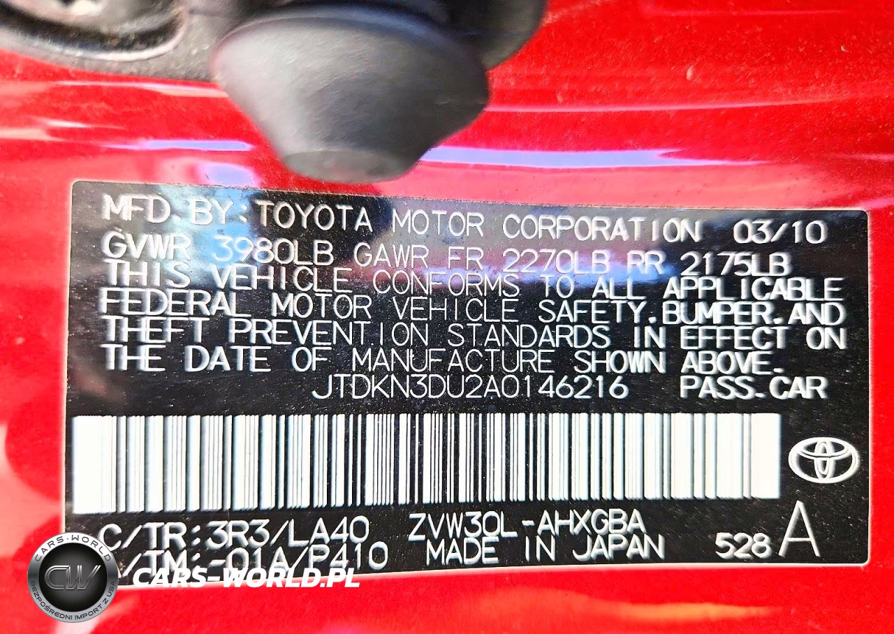 2010 Toyota Prius V VIN:JTDKN3DU2A0146216 - 13