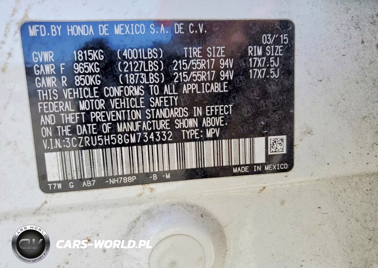 2016 Honda Hr-V Ex VIN:3CZRU5H58GM734332 - 13