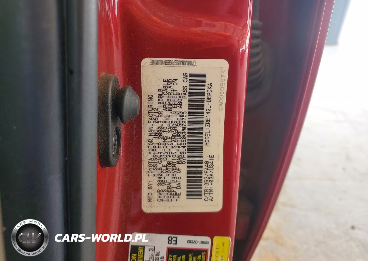2012 Toyota Corolla L VIN:5YFBU4EE0CP072755 - 12