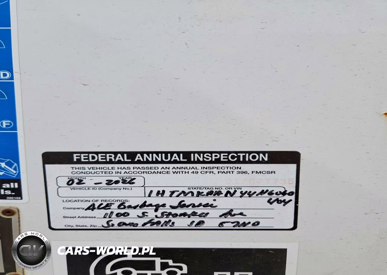 2004 International 4400 Refuse Truck VIN:1HTMKAAN44H660404 - 10