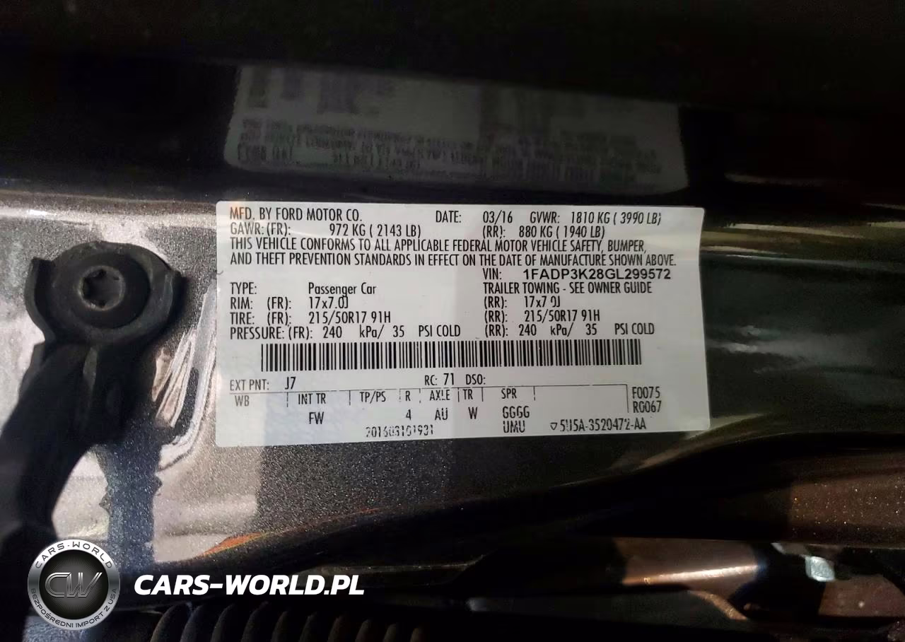 2016 Ford Focus Se VIN:1FADP3K28GL299572 - 12