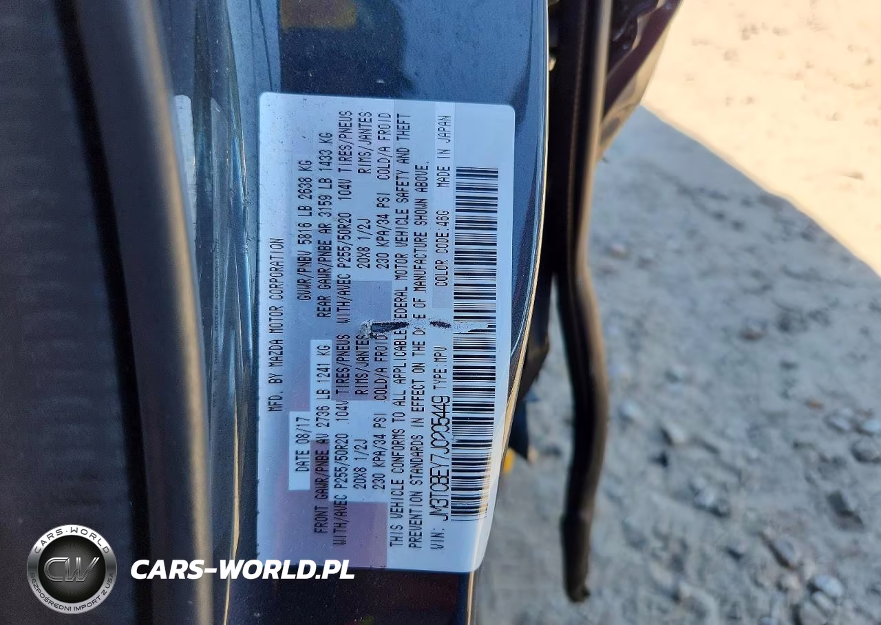 2018 Mazda Cx-9 Signature VIN:JM3TCBEY7J0205449 - 13