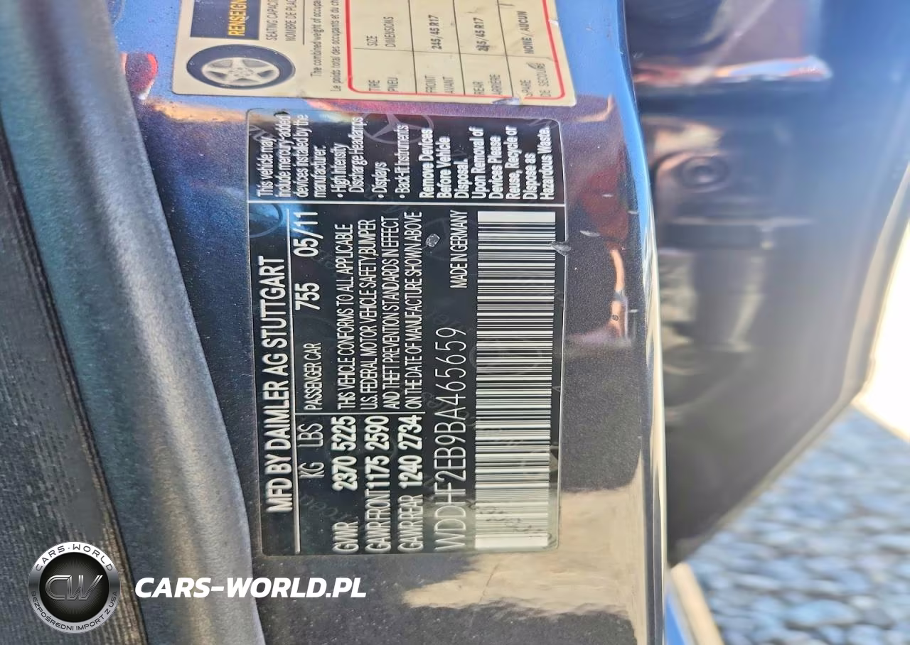 2011 Mercedes-Benz E 350 Bluetec VIN:WDDHF2EB9BA465659 - 12